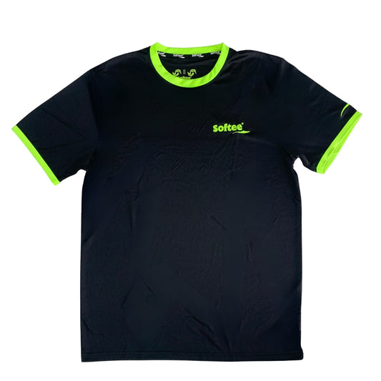 Playera de Softee Galaxy Negro/Amarillo