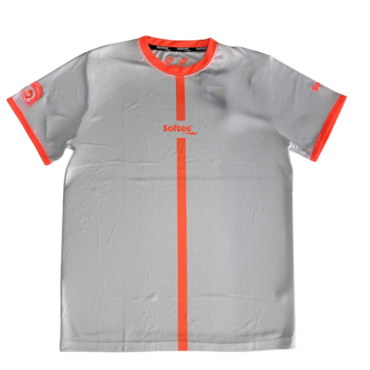 Playera de Softee Tipex Blanco/Coral