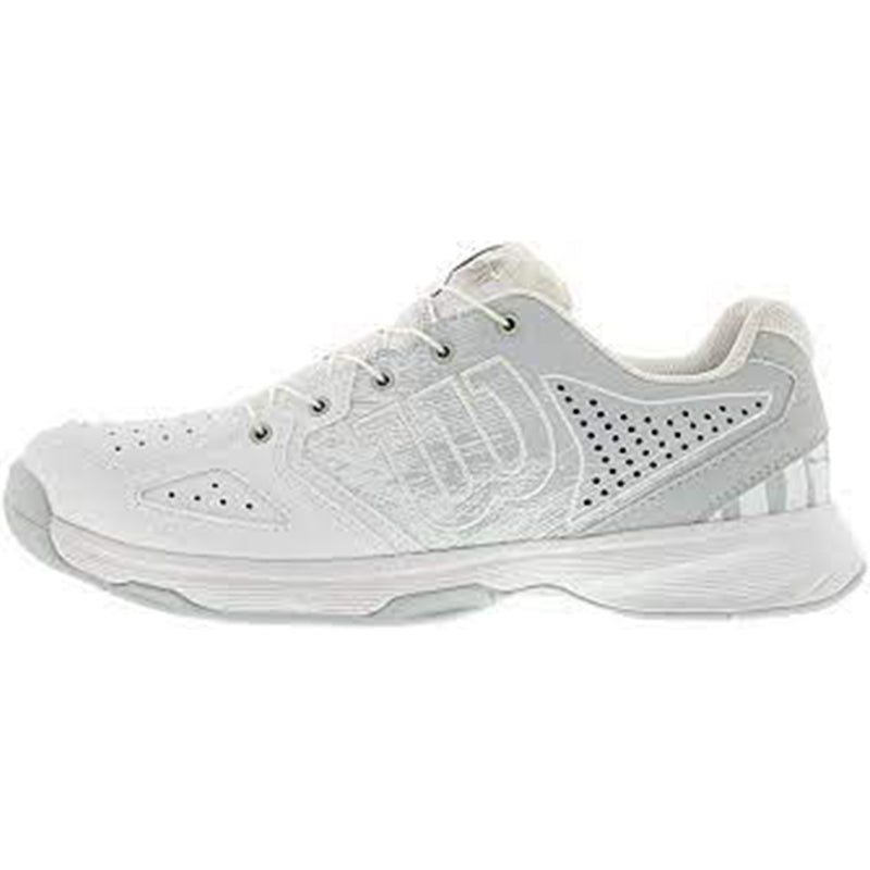 Tenis de Padel Wilson Kaos Jr 2.0 QL Blancos con Gris 5.5