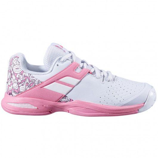 Tenis Jr Babolat Blanco/ Rosa